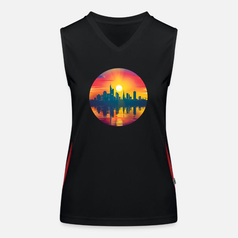 Bottrop Skyline Women's Functional Contrast Tank Top