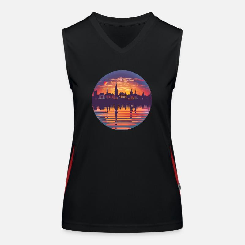 Bremen Skyline Women's Functional Contrast Tank Top