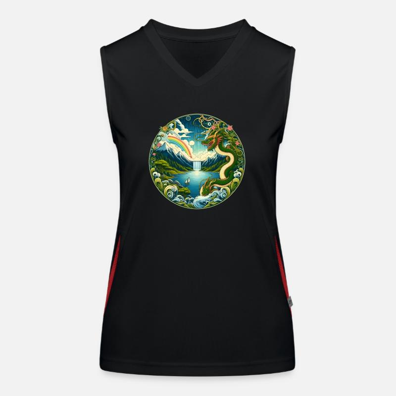 Chinesisches Märchen Funktionelles Kontrast-Tank Top für Frauen