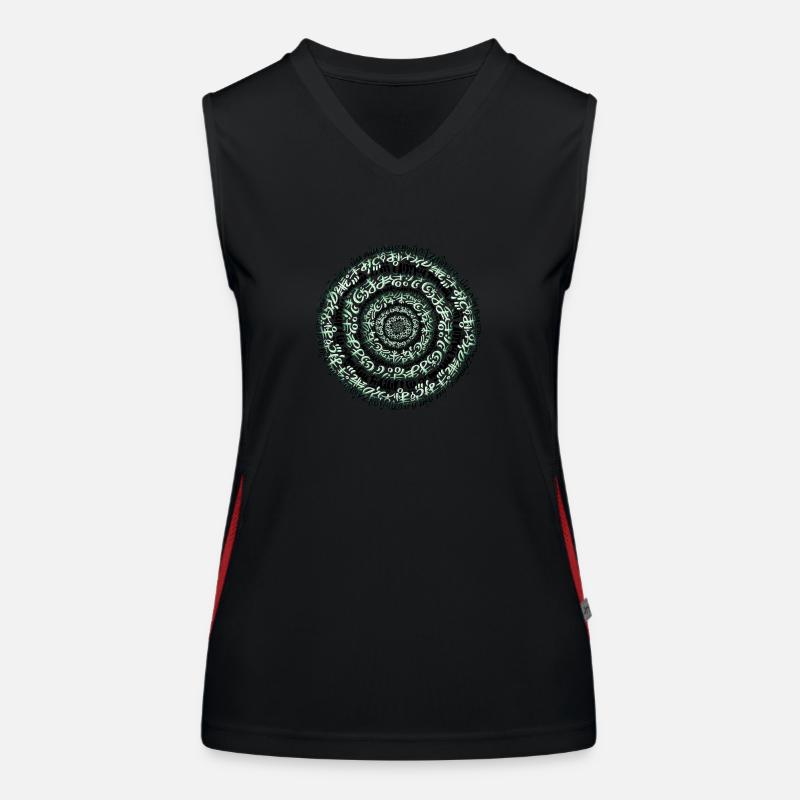 Magischer Kreis Funktionelles Kontrast-Tank Top für Frauen