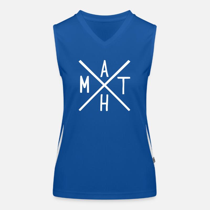 Mathe Funktionelles Kontrast-Tank Top für Frauen
