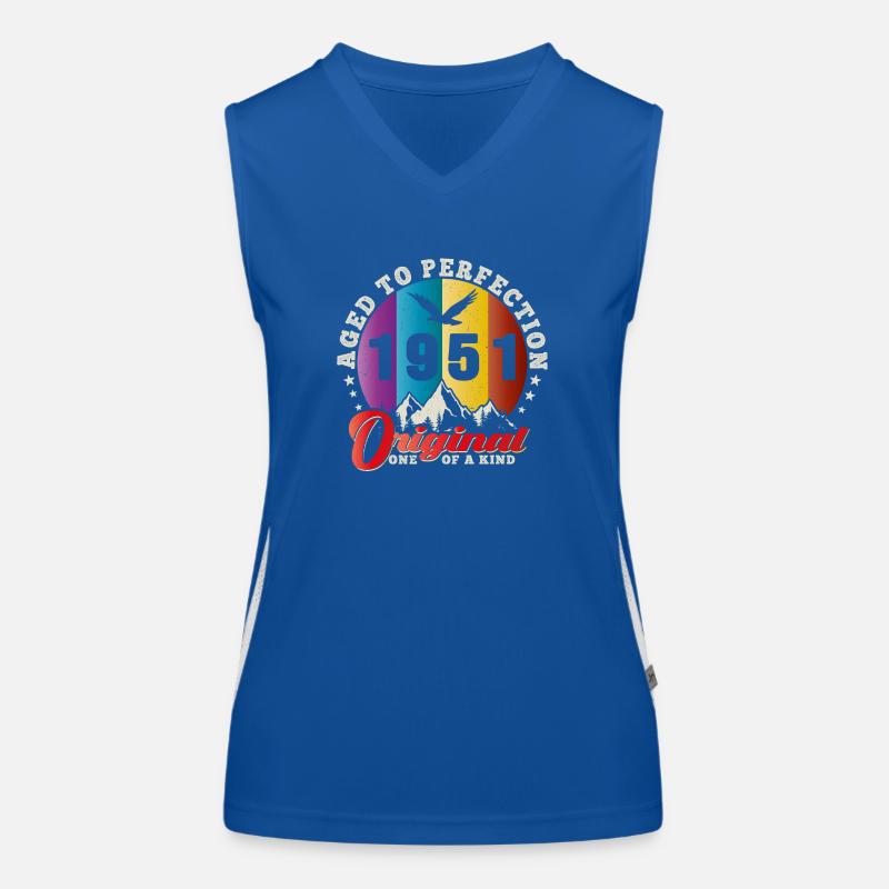 Perfektion 1951 - 73. Jubiläum, Original Funktionelles Kontrast-Tank Top für Frauen