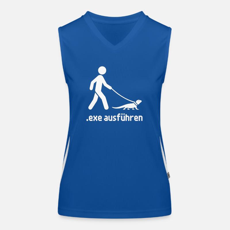 Programmierer Informatiker EXE Ausführen Funktionelles Kontrast-Tank Top für Frauen