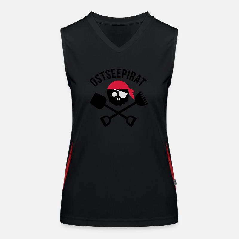 pirat ostsee Funktionelles Kontrast-Tank Top für Frauen