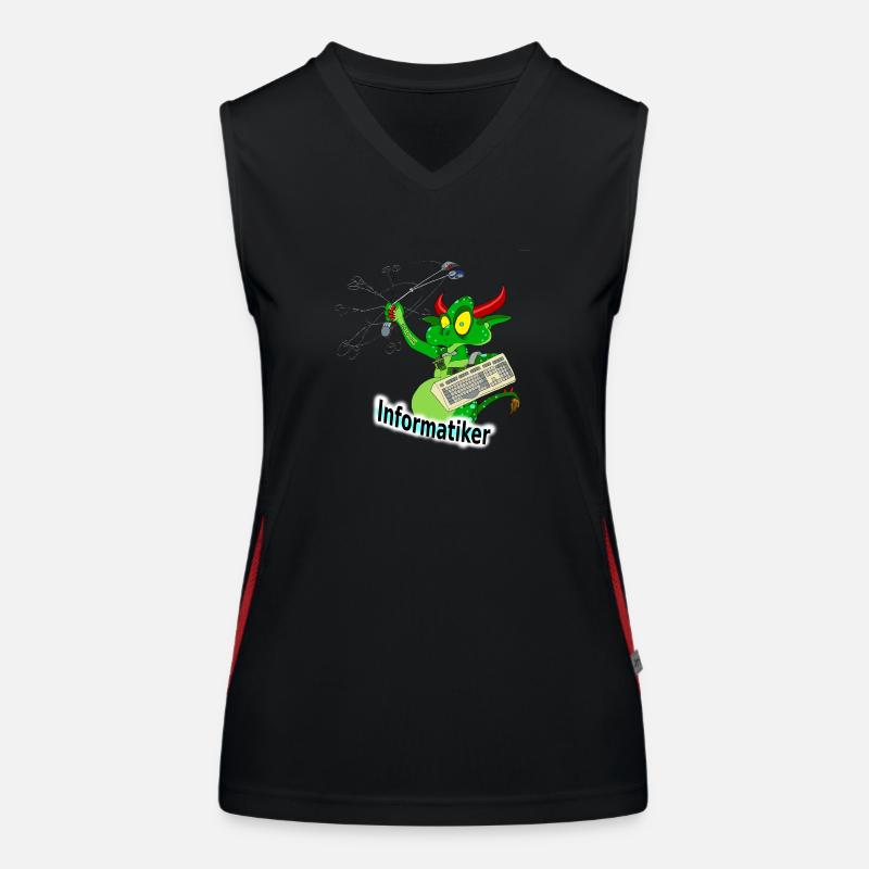 Informatiker Funktionelles Kontrast-Tank Top für Frauen