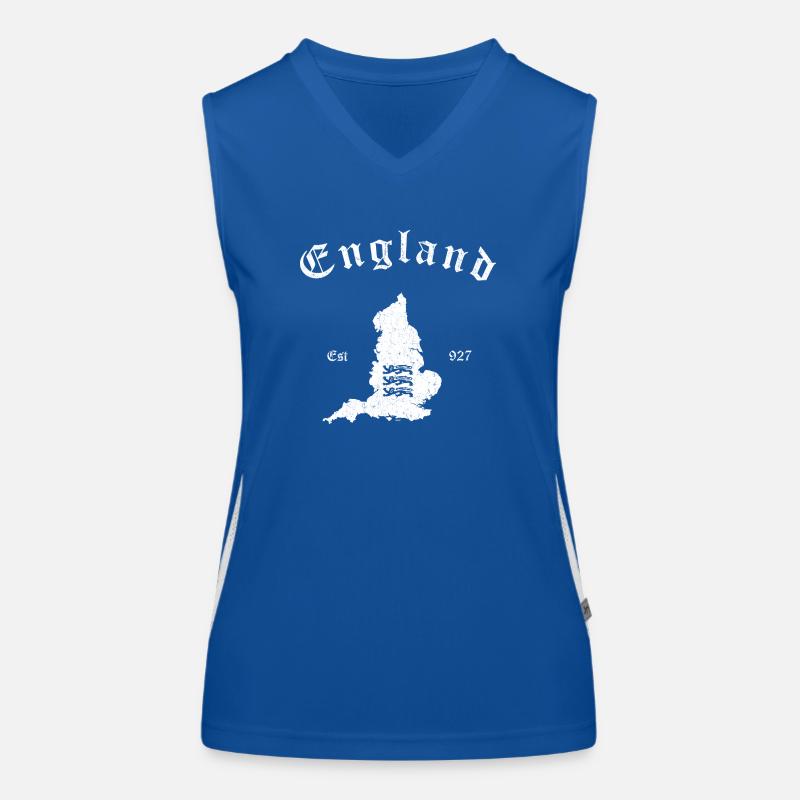 England Map Débardeur respirant contrasté Femme