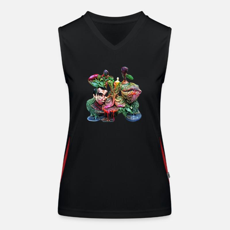 Carnivorous plant Women's Functional Contrast Tank Top