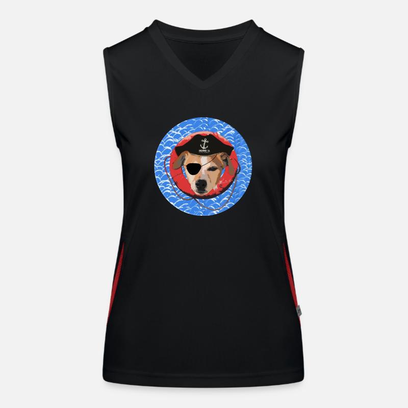 LE TERRIER PIRATE Débardeur respirant contrasté Femme