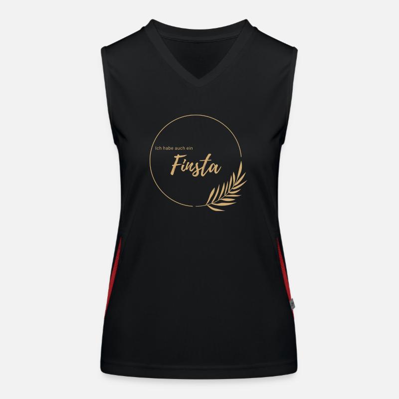 Finsta Account Funktionelles Kontrast-Tank Top für Frauen