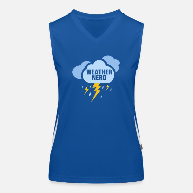 Weather Nerd Meteorologist Meteorologist Funktionelles Kontrast-Tank Top für Frauen