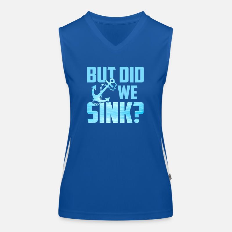 But Did We Sink Women's Functional Contrast Tank Top