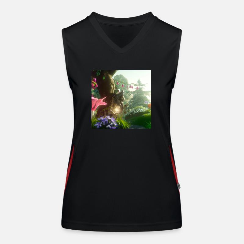 Magical forest Women's Functional Contrast Tank Top