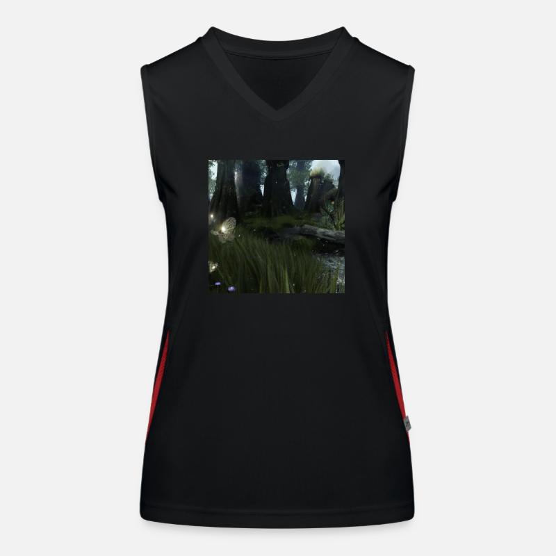 Magical forest Women's Functional Contrast Tank Top