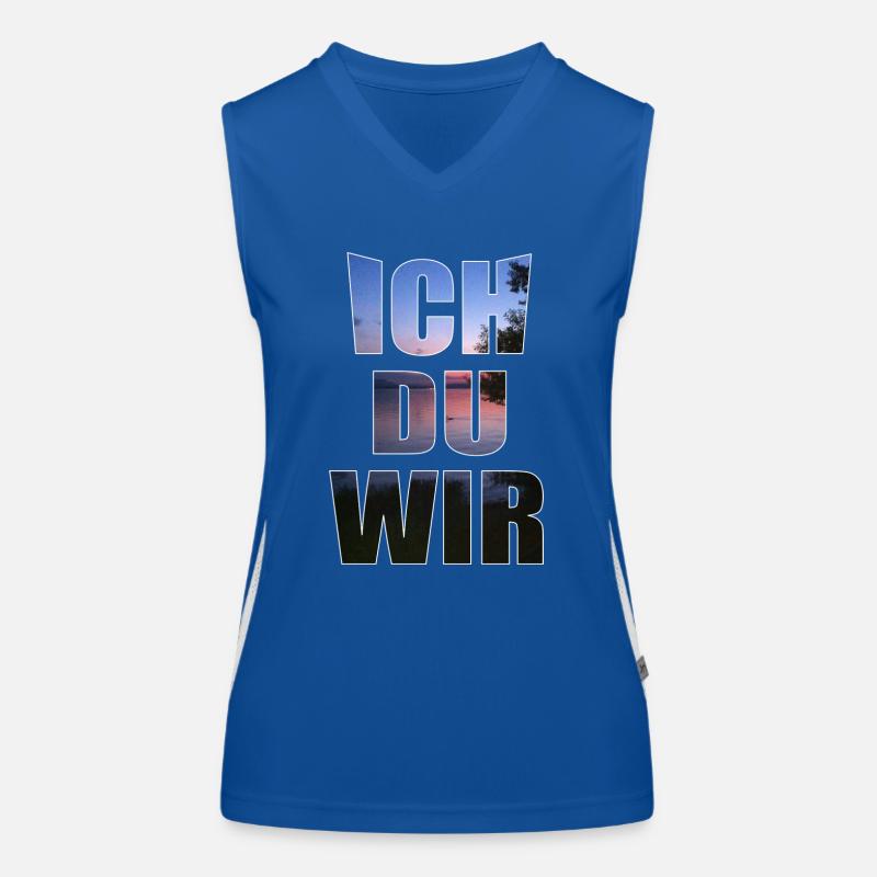 Ich du wir Funktionelles Kontrast-Tank Top für Frauen