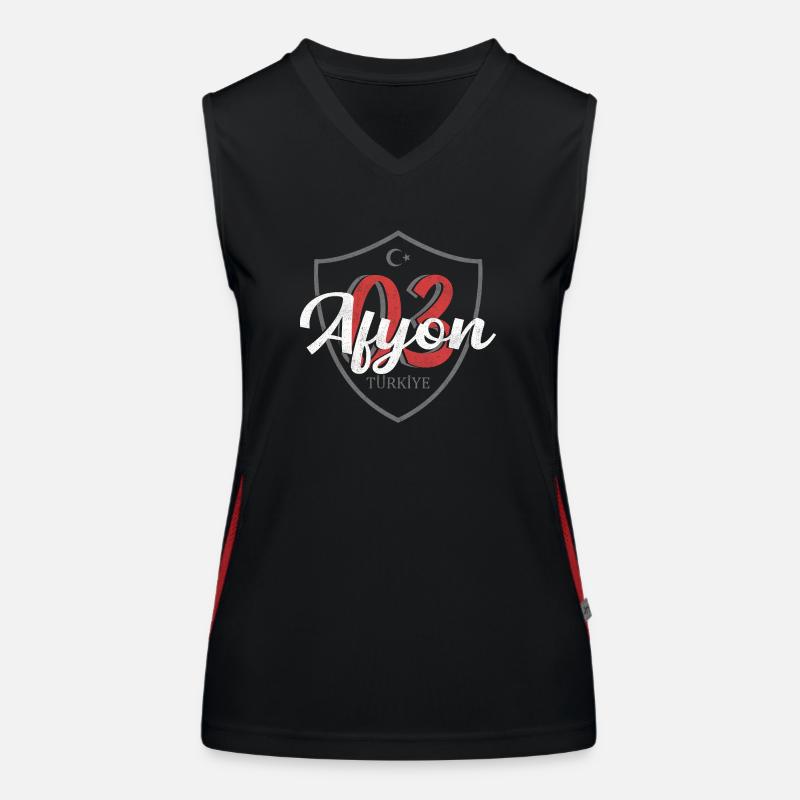 Afyon Funktionelles Kontrast-Tank Top für Frauen