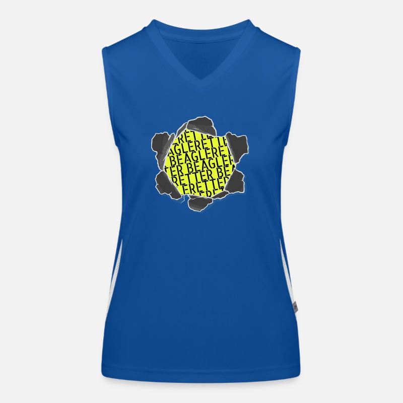 geschenkidee spaß hundeliebhaber hunderasse tier Funktionelles Kontrast-Tank Top für Frauen