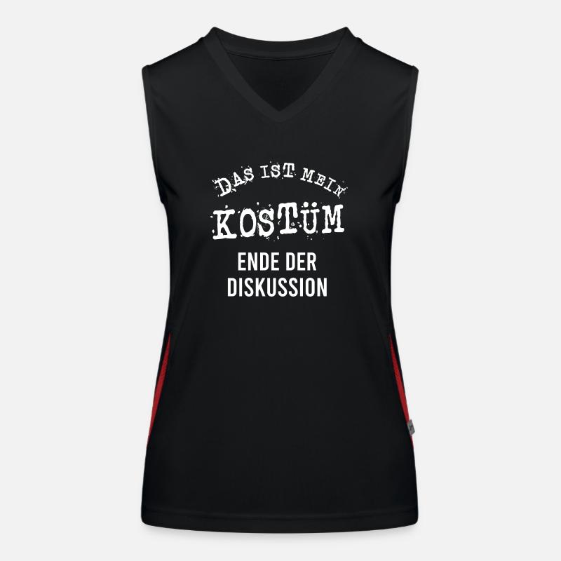 Das ist mein Kostüm Ende der Diskussion Karneval Funktionelles Kontrast-Tank Top für Frauen