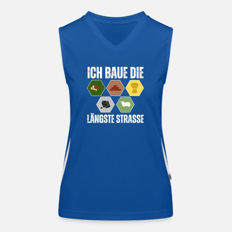 Siedler Schaf Brettspiel Freunde Geschenk Funktionelles Kontrast-Tank Top für Frauen