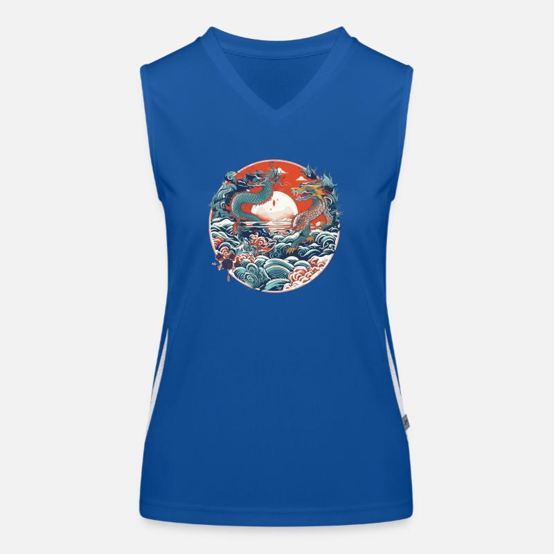 Folklore chinois Débardeur respirant contrasté Femme