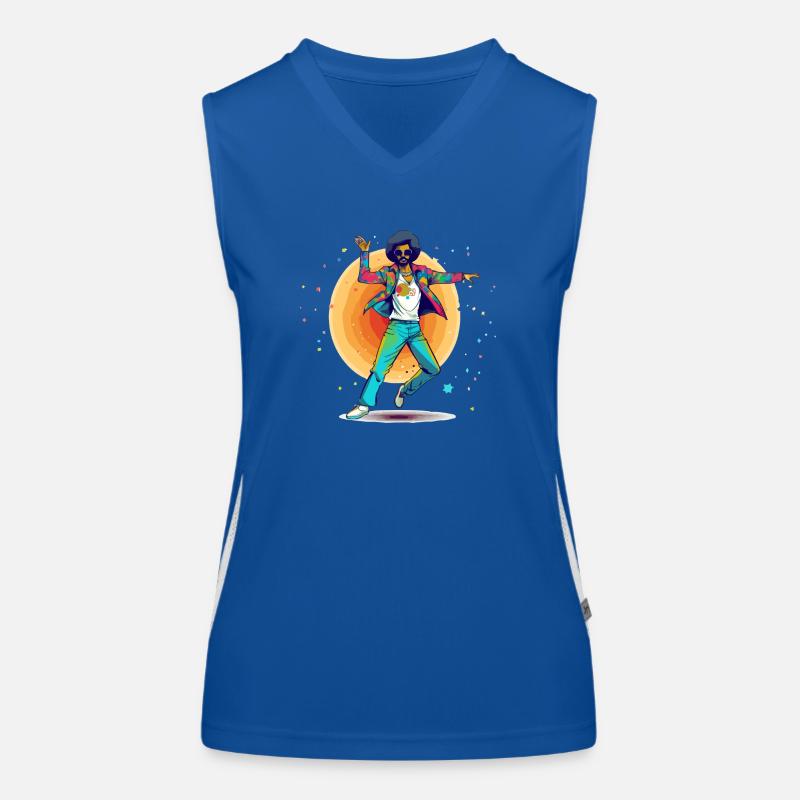 Rodolphe disco dancer Women's Functional Contrast Tank Top