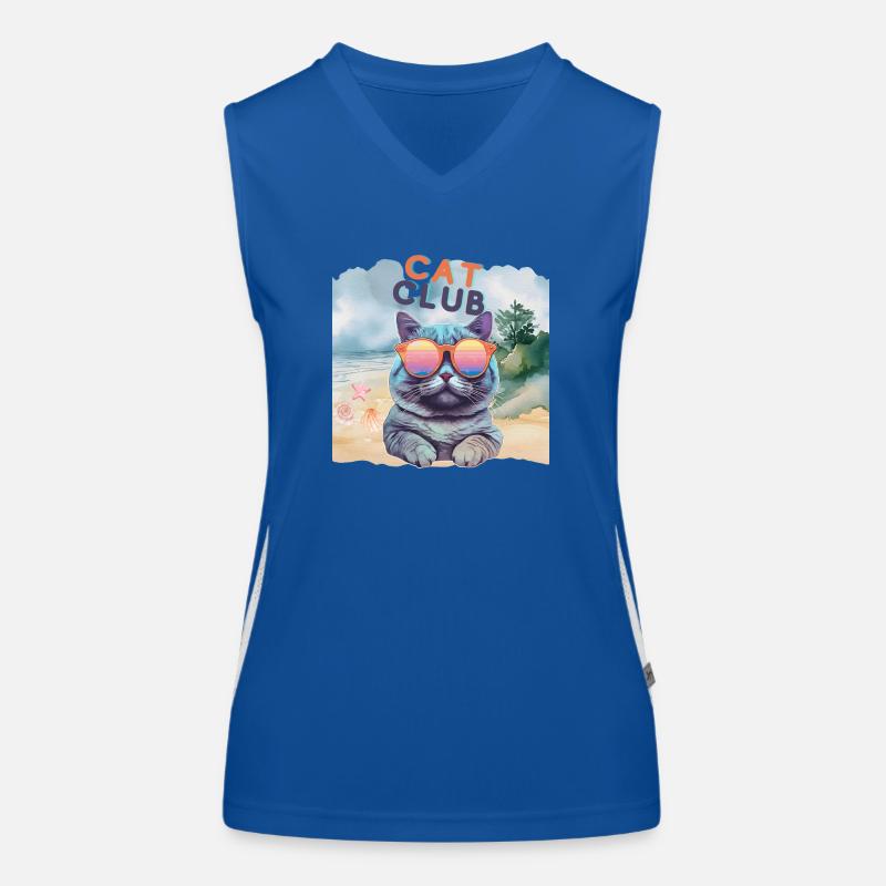 Cat Club Funktionelles Kontrast-Tank Top für Frauen