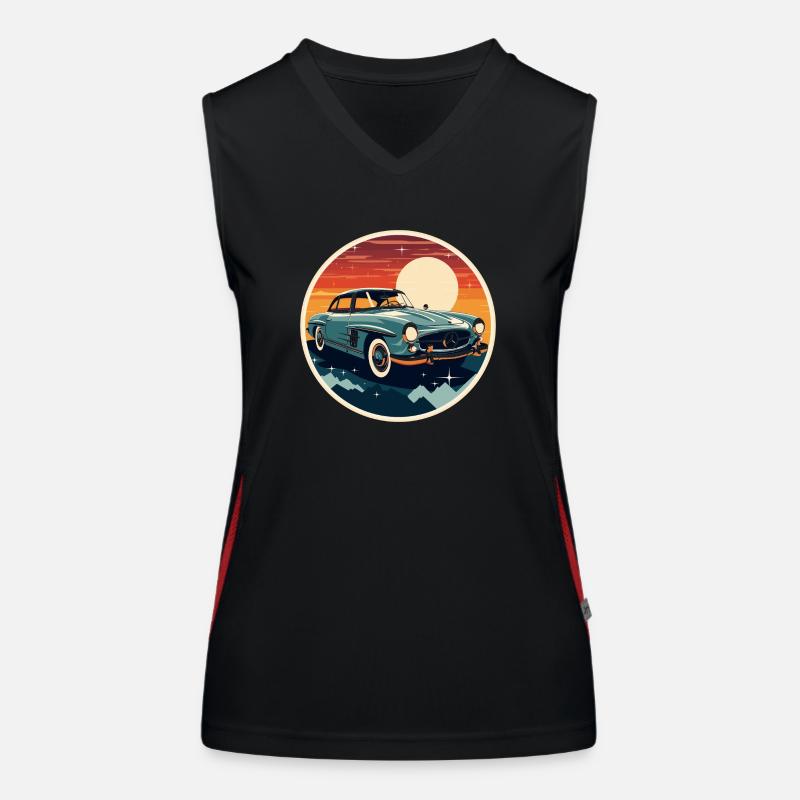 oldtimer Klassik Funktionelles Kontrast-Tank Top für Frauen
