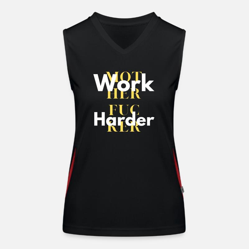 work harder Débardeur respirant contrasté Femme