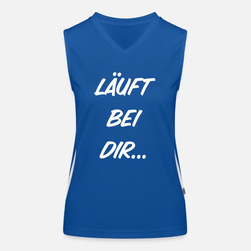 Läuft bei dir Funktionelles Kontrast-Tank Top für Frauen