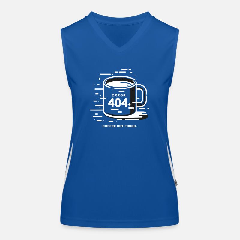 Fehler 404 Kaffee nicht gefunden Funktionelles Kontrast-Tank Top für Frauen