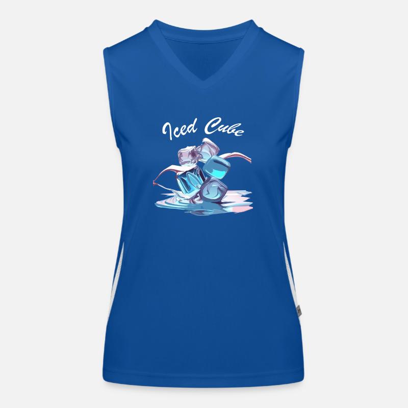 Chrom Eiswürfel Funktionelles Kontrast-Tank Top für Frauen