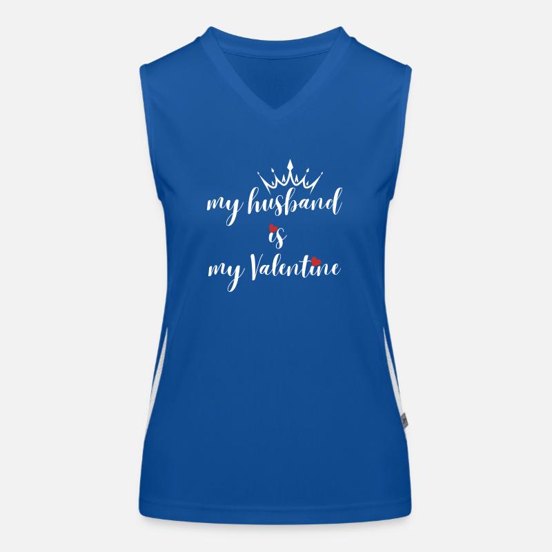mon mari est mon Valentin Débardeur respirant contrasté Femme
