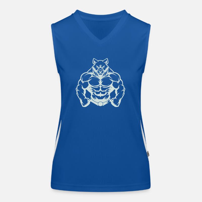 bär comic Funktionelles Kontrast-Tank Top für Frauen