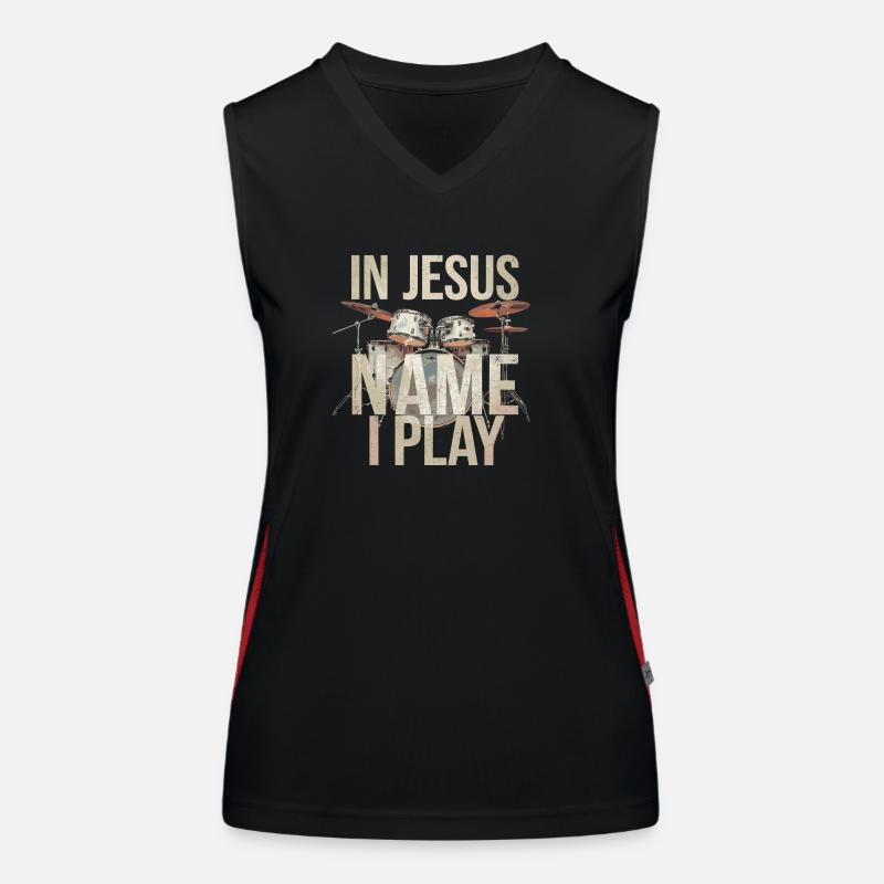 Dynamik im Lobpreis Funktionelles Kontrast-Tank Top für Frauen