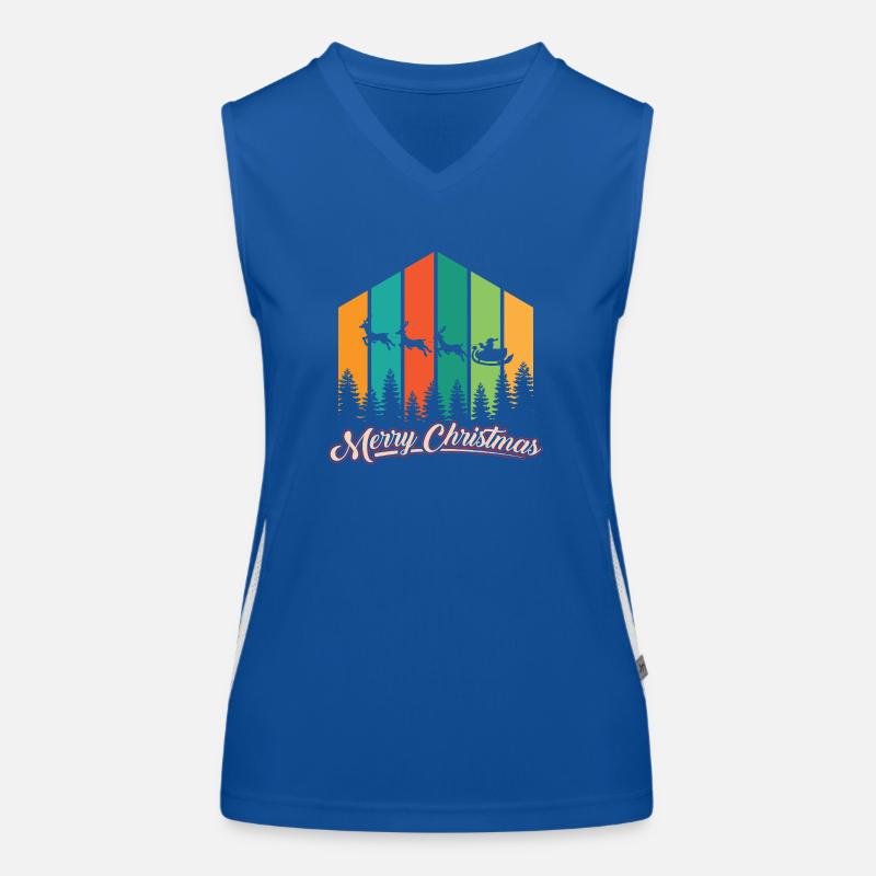 Christmas 5 Funktionelles Kontrast-Tank Top für Frauen