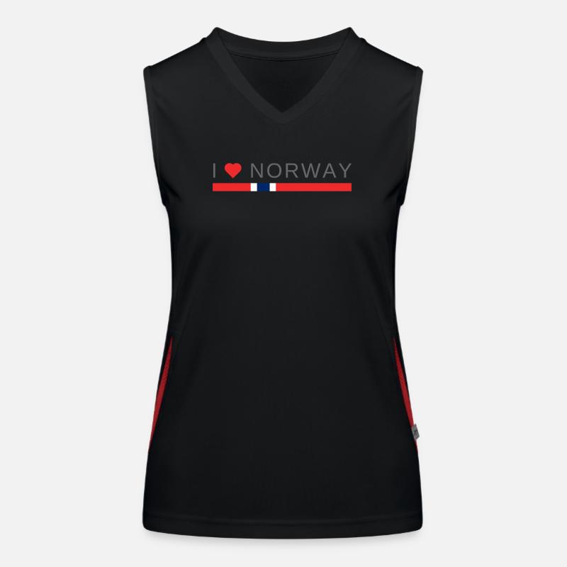I Love Norway Women's Functional Contrast Tank Top