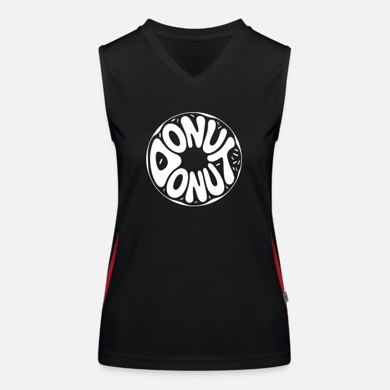 Donut - Cool Donut Logo Débardeur respirant contrasté Femme