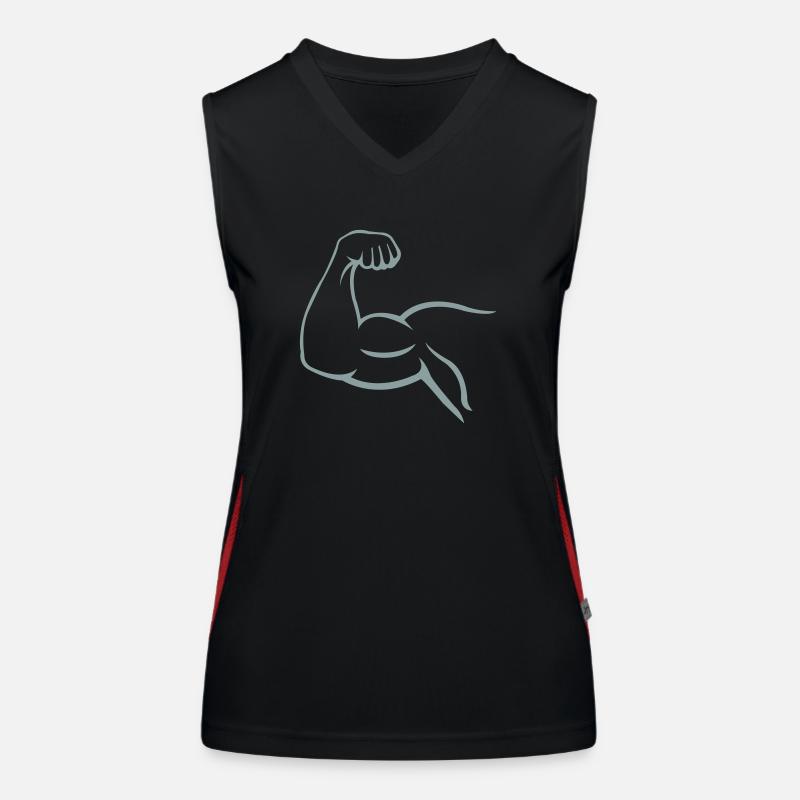 biceps Débardeur respirant contrasté Femme