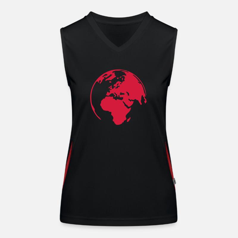 earth Funktionelles Kontrast-Tank Top für Frauen
