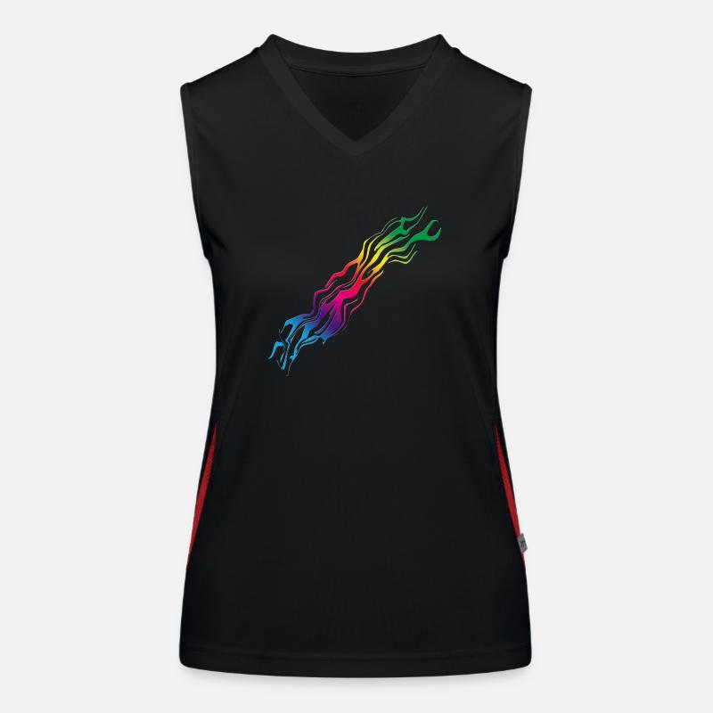 Regenbogen / Rainbow Funktionelles Kontrast-Tank Top für Frauen