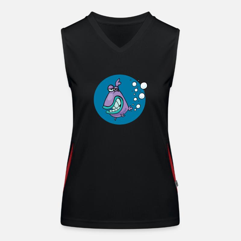 Parpy poisson Débardeur respirant contrasté Femme