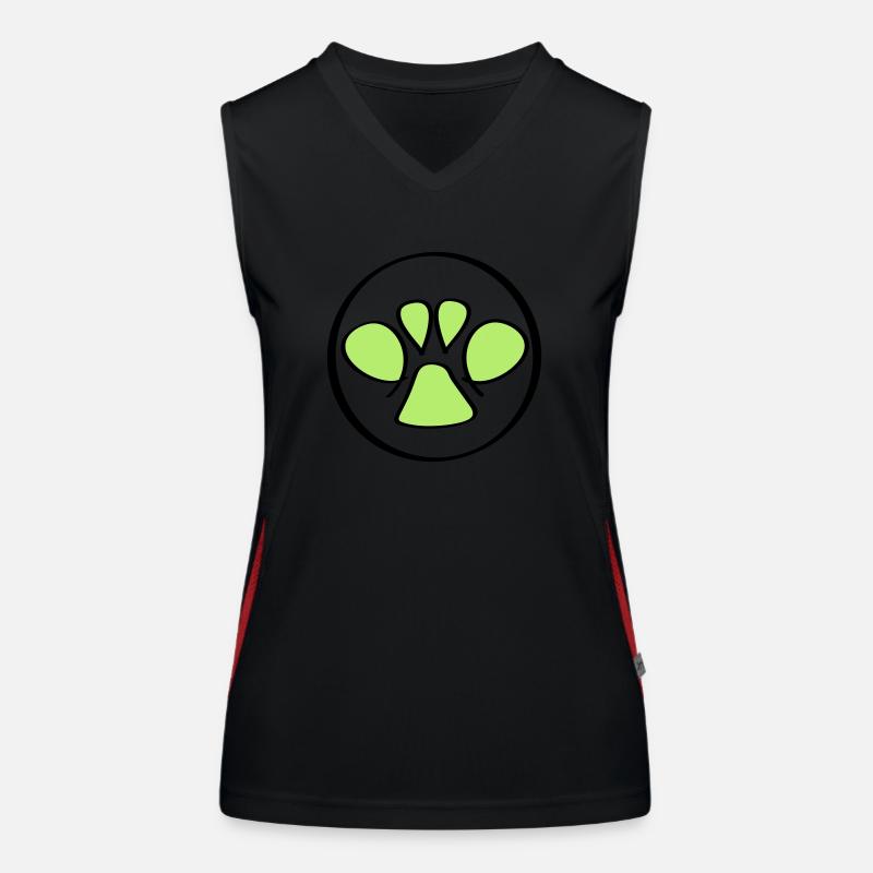 pfote Funktionelles Kontrast-Tank Top für Frauen