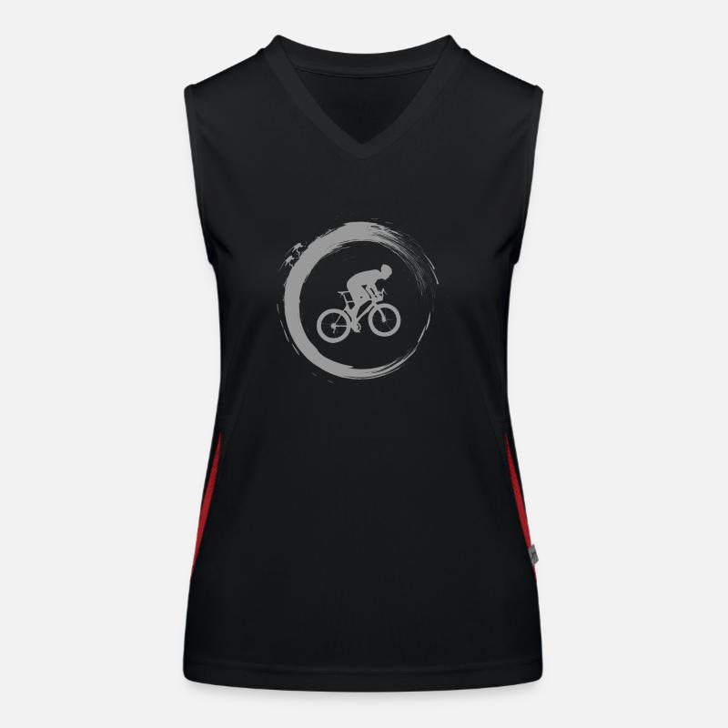 Vélo de course Débardeur respirant contrasté Femme