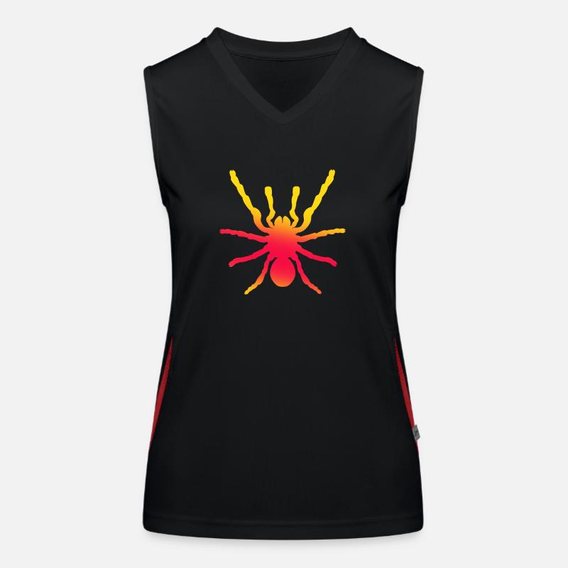Spinne, Spinnentier Funktionelles Kontrast-Tank Top für Frauen