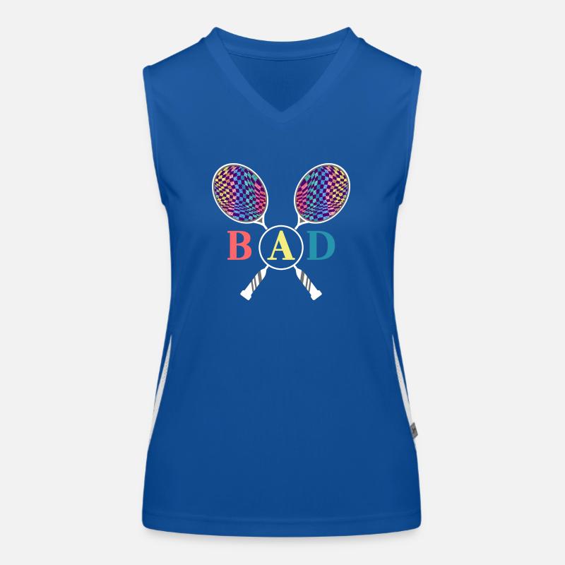 raquette de badminton crossminton Débardeur respirant contrasté Femme