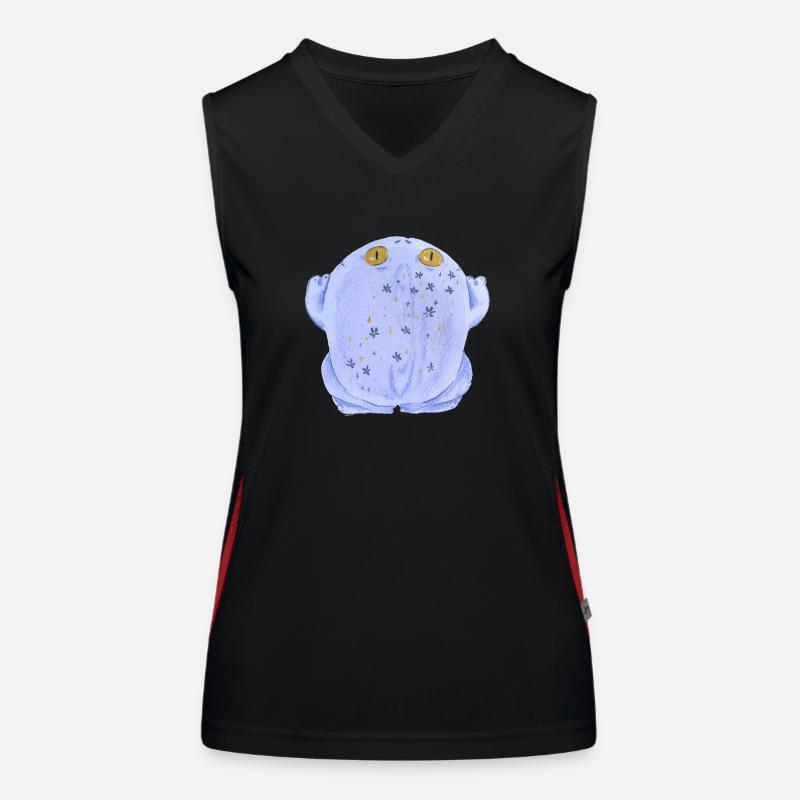 Frog toad in pastel Women's Functional Contrast Tank Top