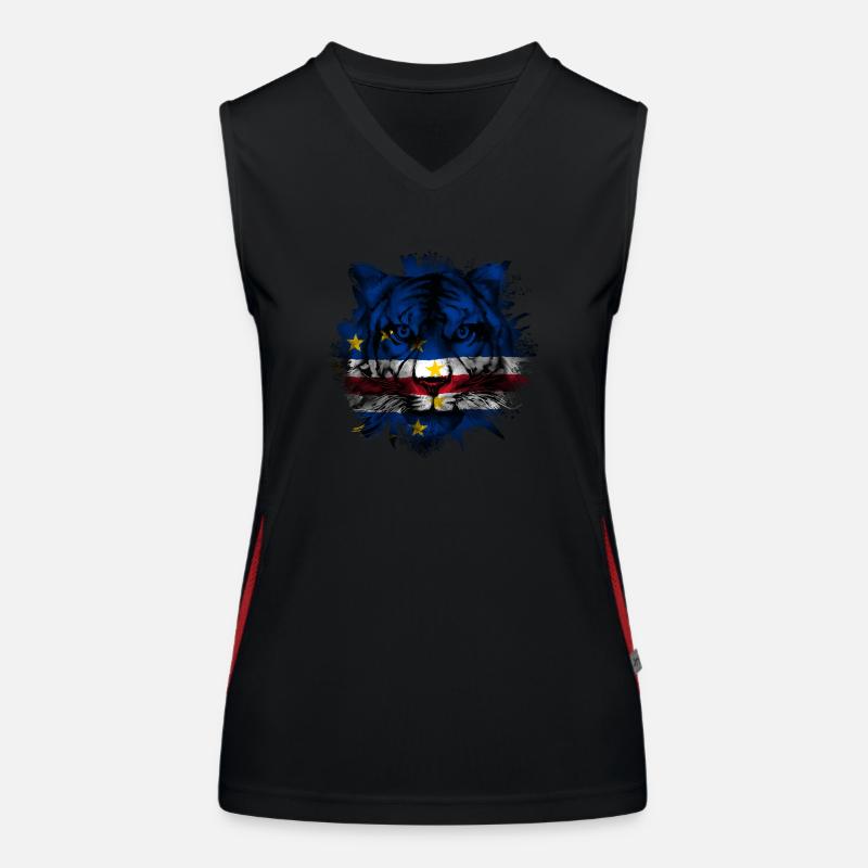 Cap-Vert Débardeur respirant contrasté Femme