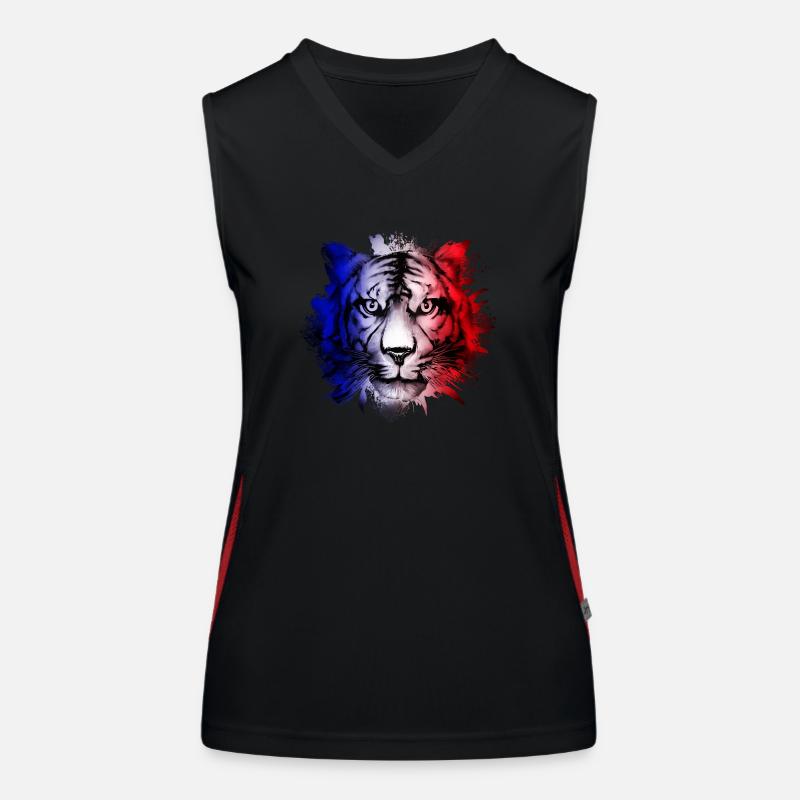 Frankreich Funktionelles Kontrast-Tank Top für Frauen