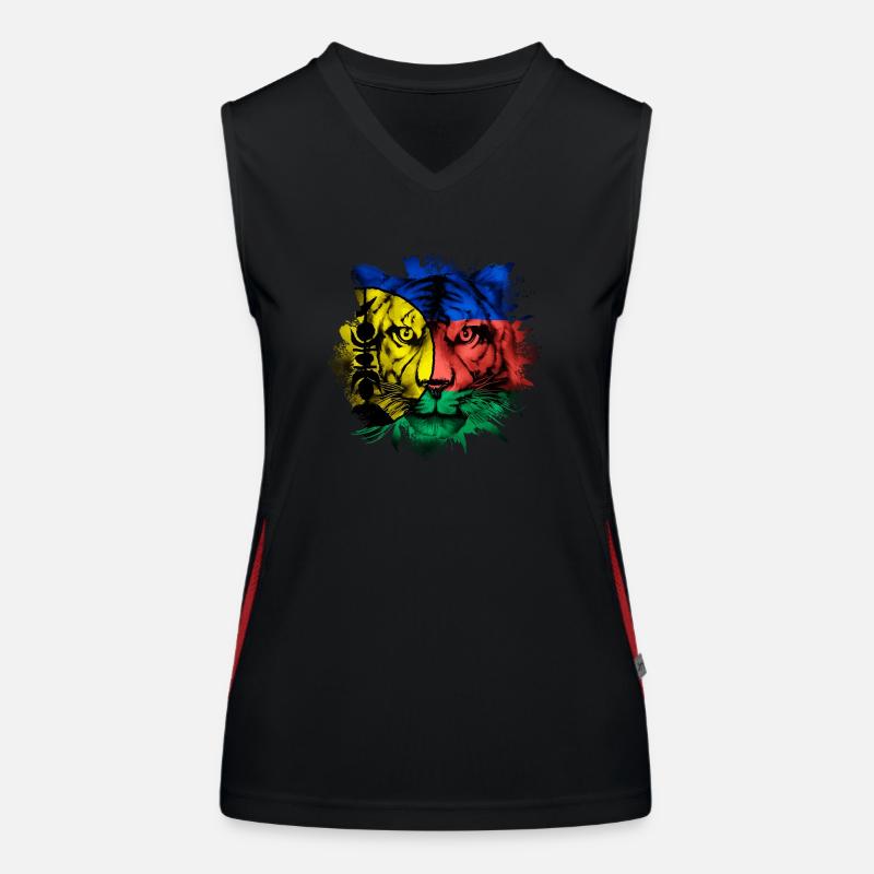 Neukaledonien Funktionelles Kontrast-Tank Top für Frauen