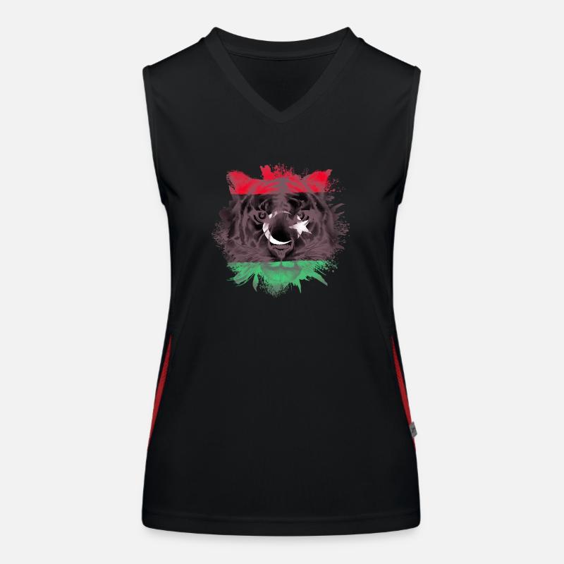 Libyen Funktionelles Kontrast-Tank Top für Frauen