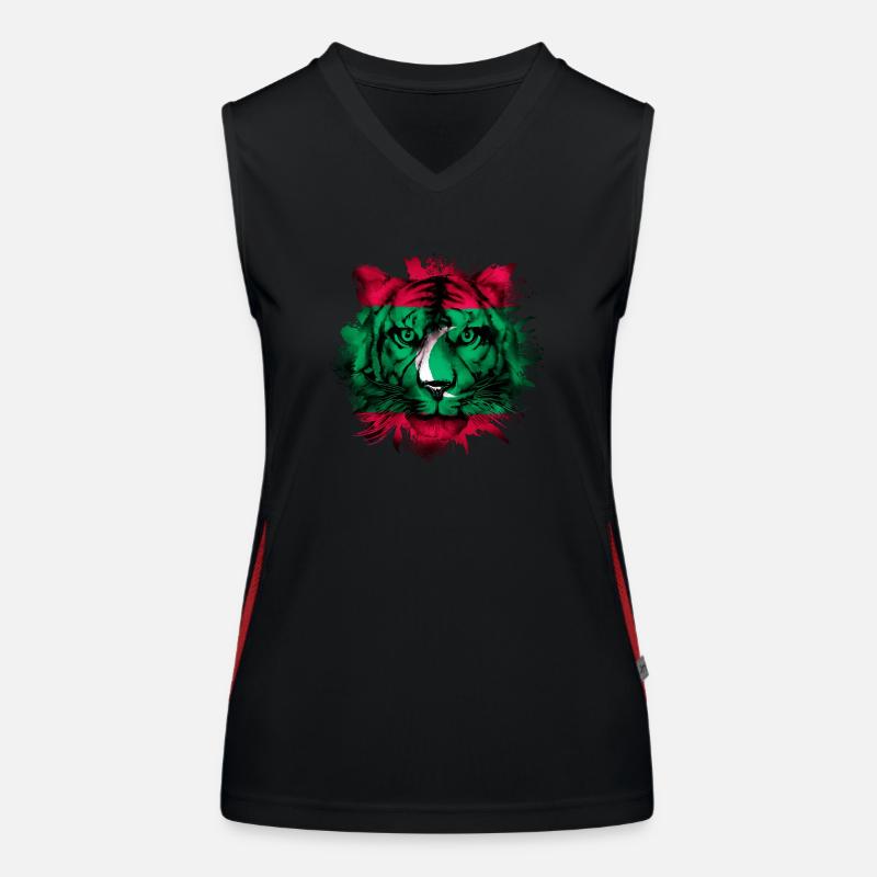 Malediven Funktionelles Kontrast-Tank Top für Frauen